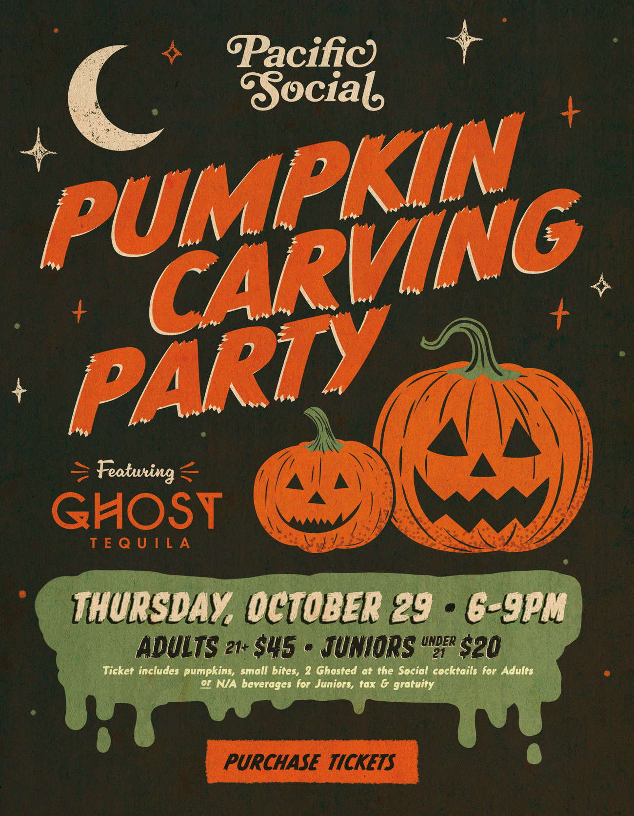 Pumpkin Carving Party text, letter